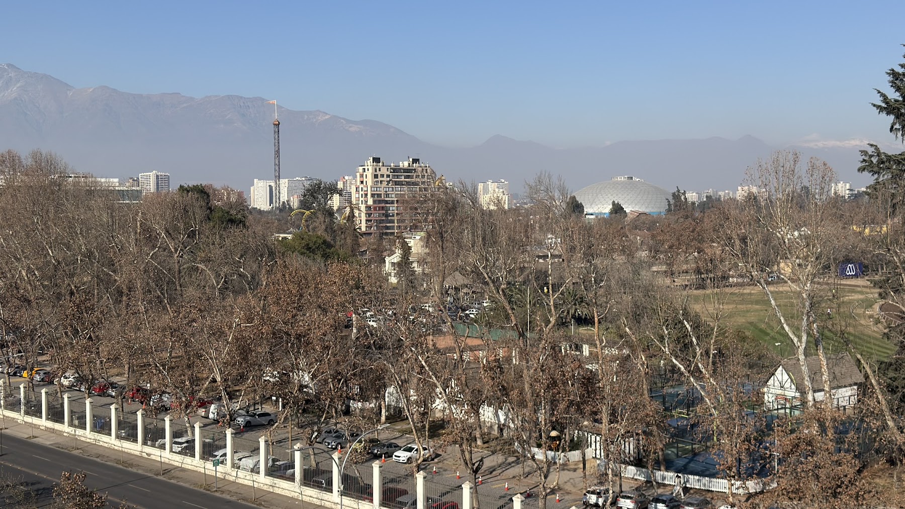 Vista panorámica hacia la cordillera